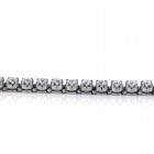 8.01 Cts. 14K White Gold Round Cut  Diamond Tennis Bracelet